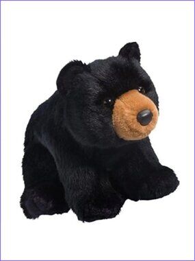 Douglas Plush  Black Bear Almond Stuffed Animal #4527 New w/Tag